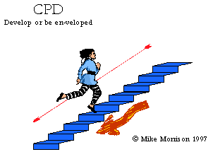 CPD keep moving to stay still - CPD is like walking up a down escilator