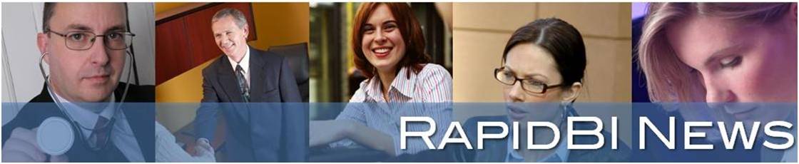 RapidBI banner graphic for newsletter page