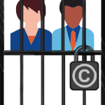 Copyright protection in training - Image of people behind bars
