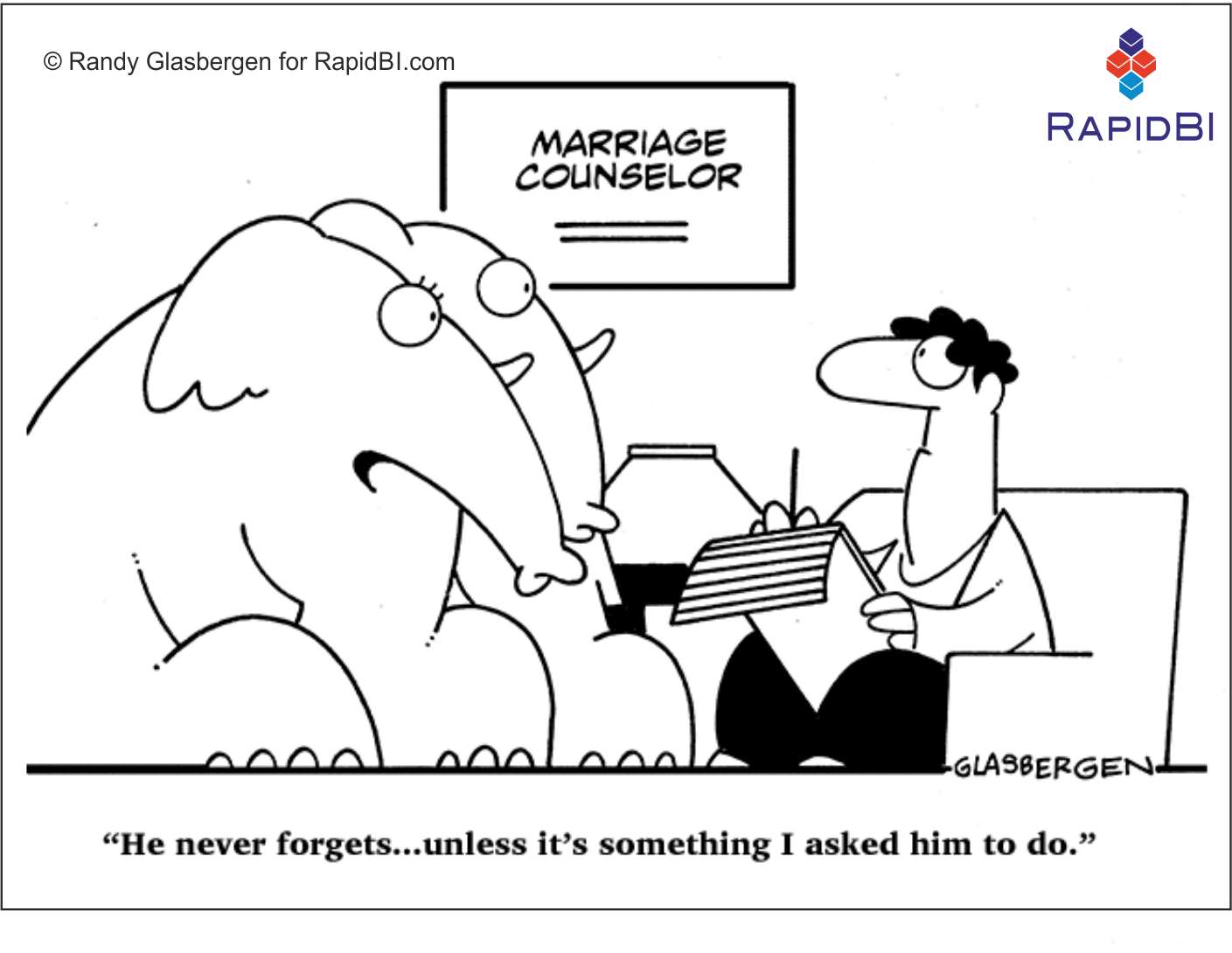 RapidBI Daily Cartoon #6 A look at the lighter side of work life