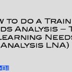 How to do a Training Needs Analysis – TNA (Learning Needs Analysis LNA)