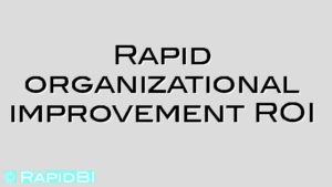 Rapid organizational improvement ROI