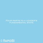 Four parts to a leader’s fundamental state