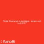 Free Training courses – legal or illegal?