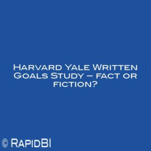Harvard Yale Written Goals Study – fact or fiction?