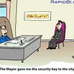 cartoon - 2 people in an office - with "@!564hcgckhgv6g!"
