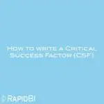How to write a Critical Success Factor (CSF)